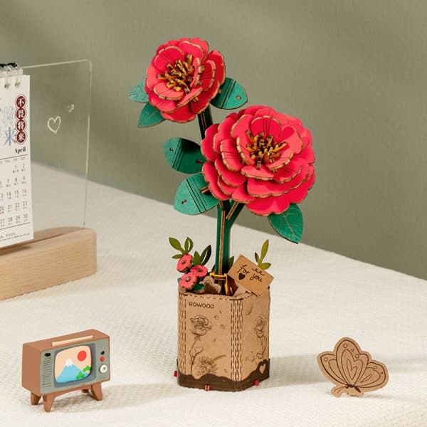ROWOOD Red Camelia Robotime TW031