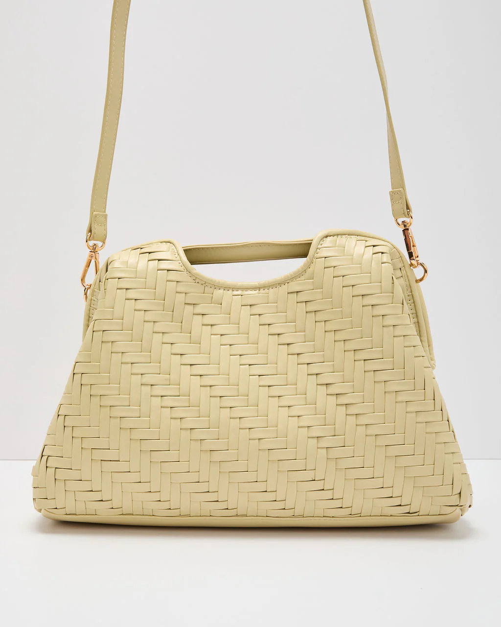 Mireya Woven Vegan Leather Clutch
