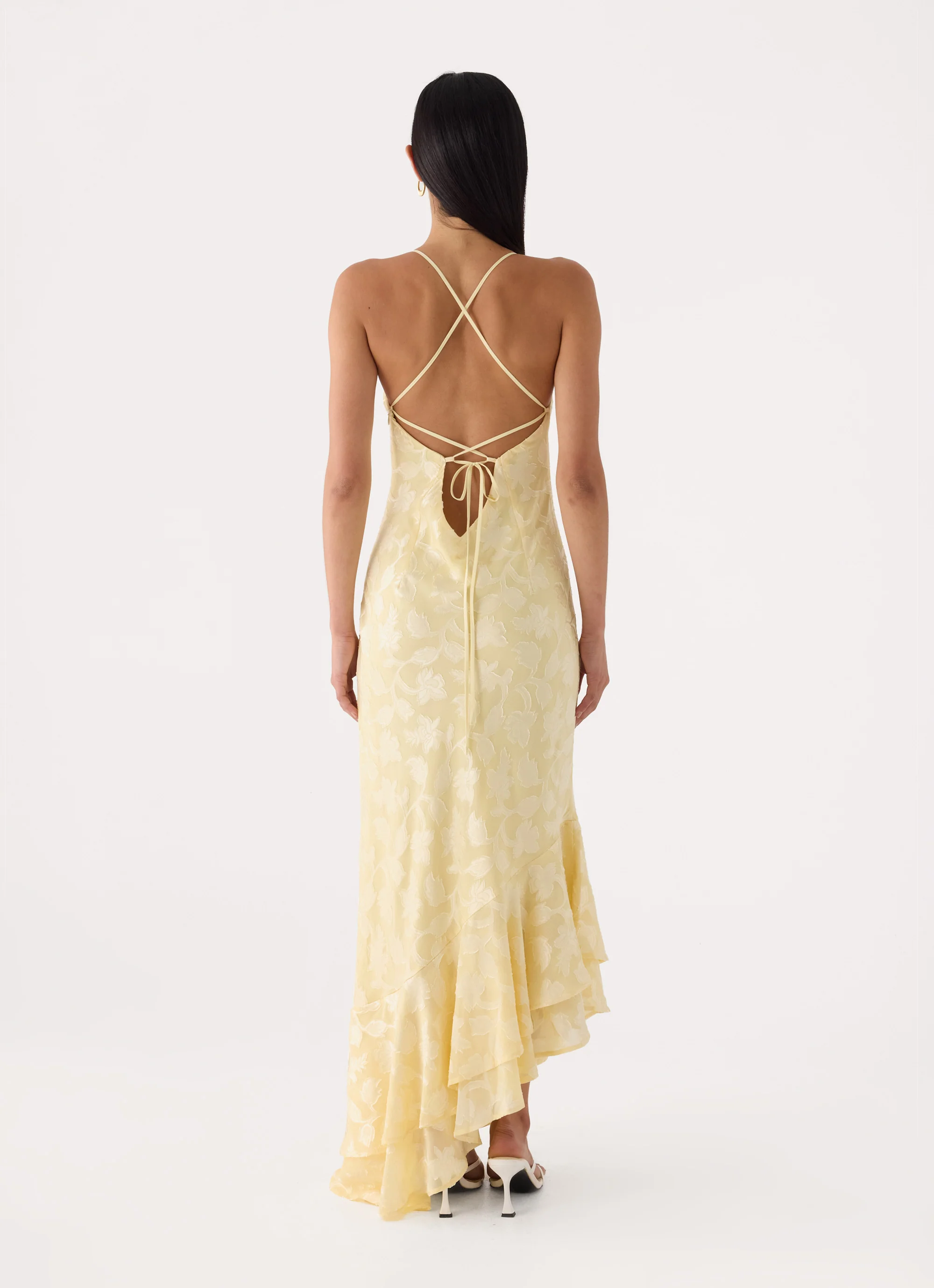 Take A Photo Midi Dress - Yellow