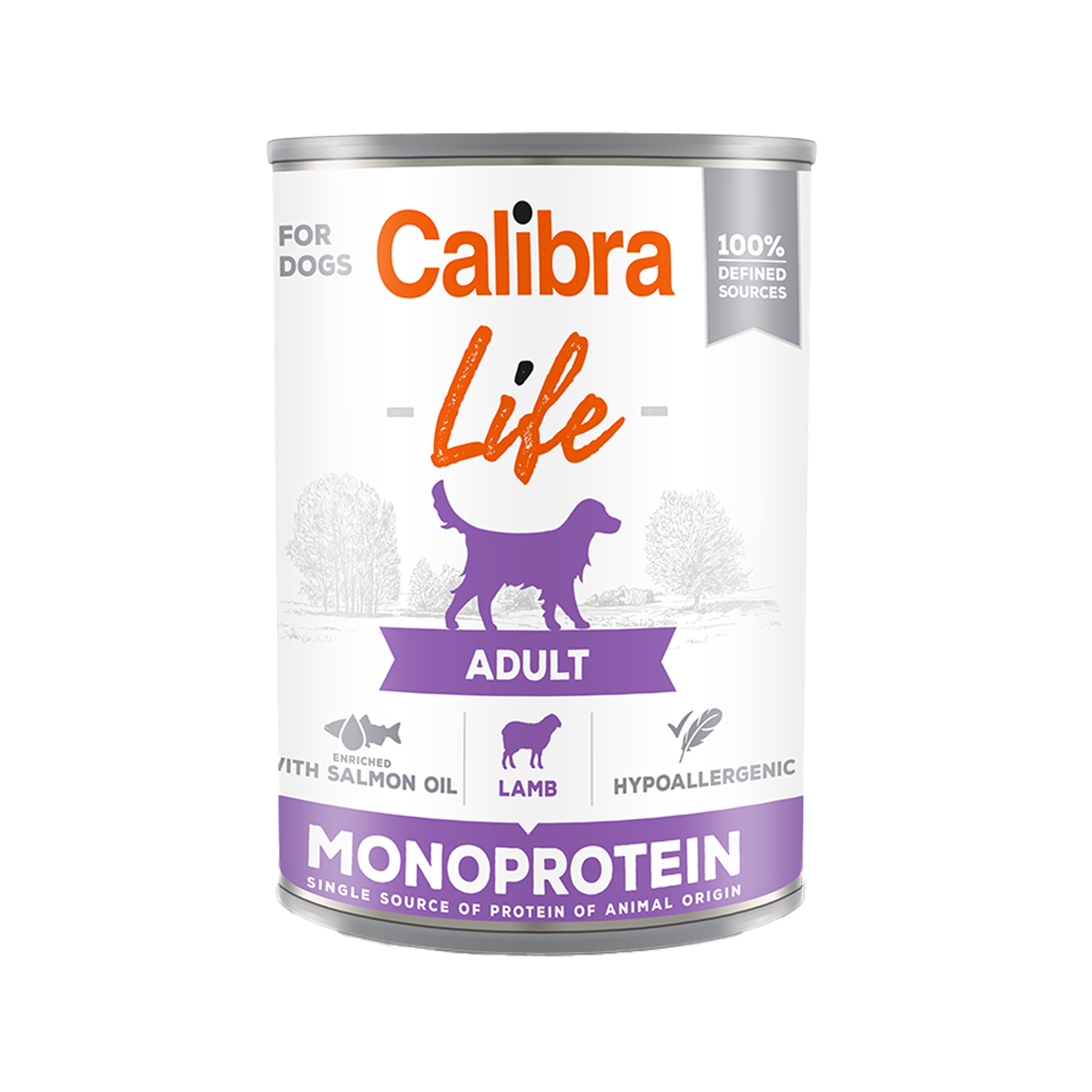 Calibra Dog Life Adult Wet Food - Lamb - 6 x 400 g