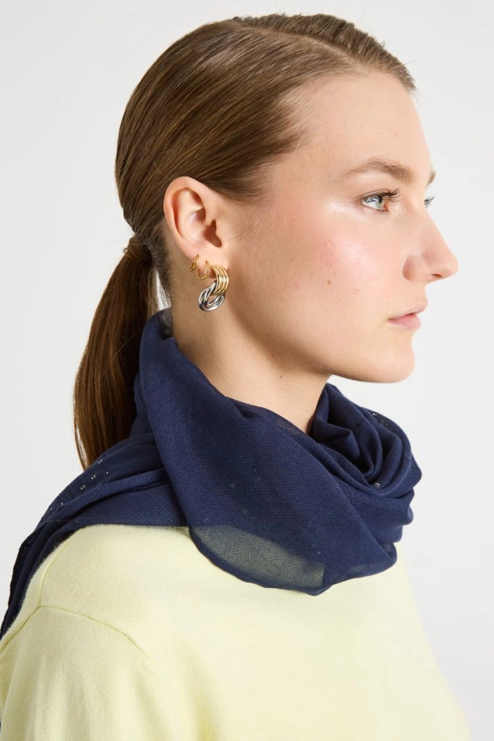 Fringed Stole - BLUE