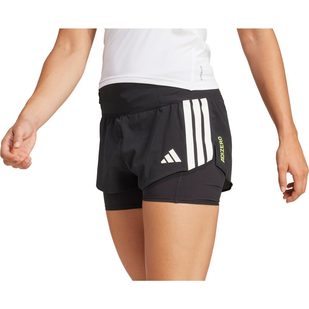 adidas Adizero Running 2-in-1 Gel Pocket Shorts Women - black JD4224