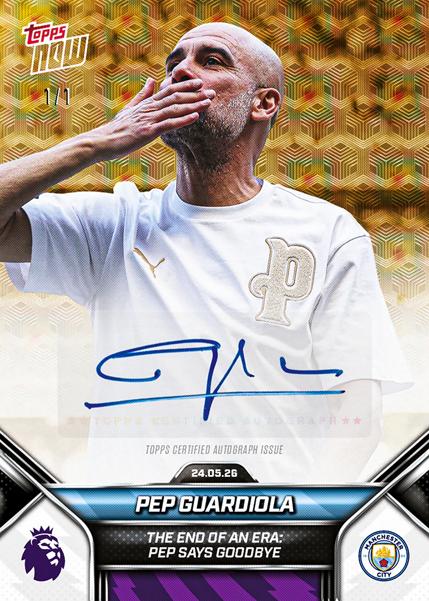 Pep Guardiola - 2025-26 Premier League Topps NOW® - Card 201
