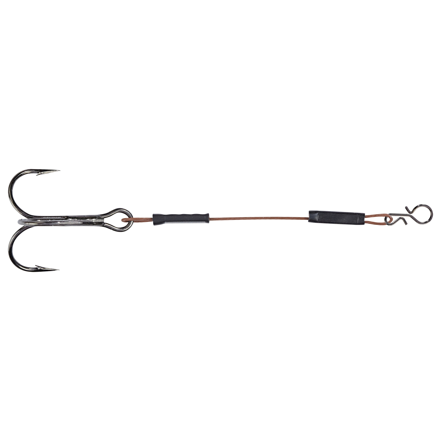 Shirasu Lure Zander 1x7 Stinger Rig, coated (with clips)