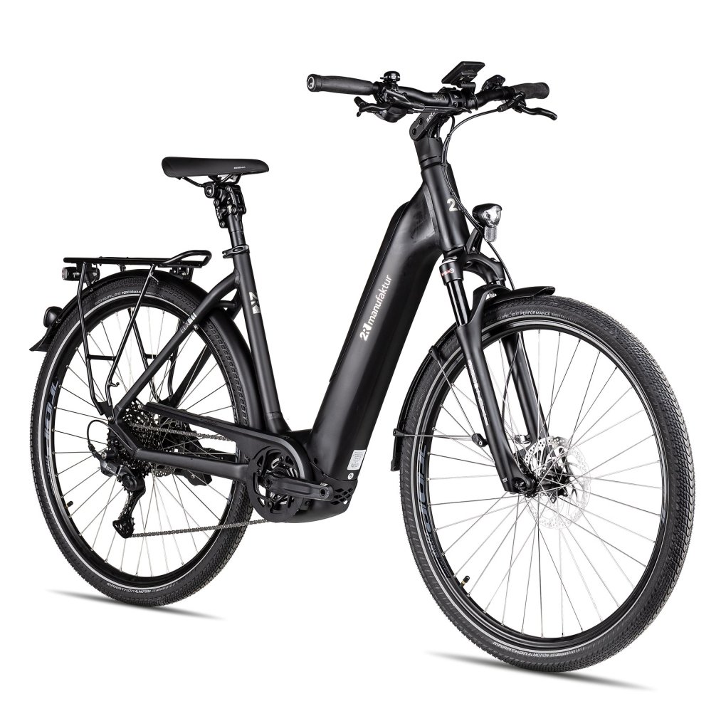 2R Manufaktur ELX 11 - Wave - Electric Touring Bike - 2025 - black matt / brushed silver