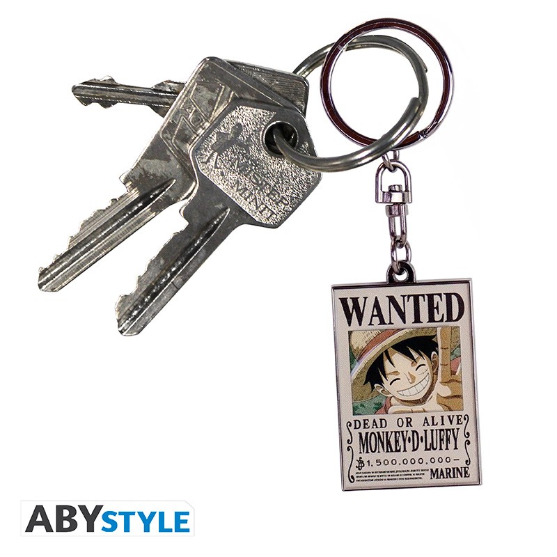 ONE PIECE Keychain Wanted Luffy
