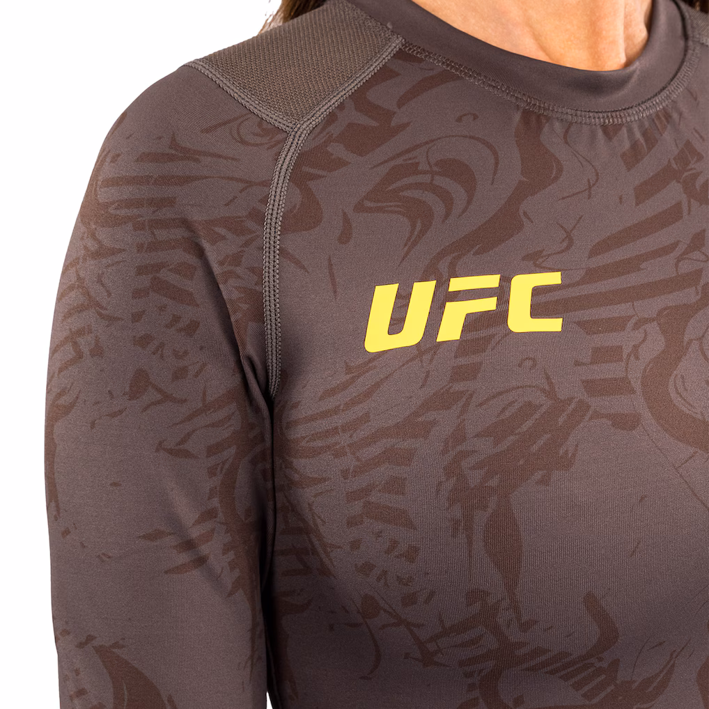 Women's UFC Fusion by Venum Brown Fight Week Long Sleeve Rashguard