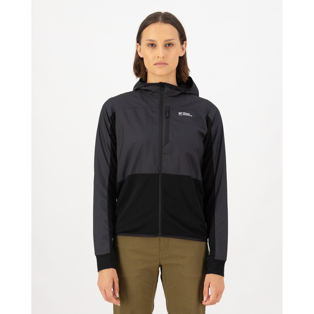 Mons Royale Diversion Merino Wind Jacket Women - black