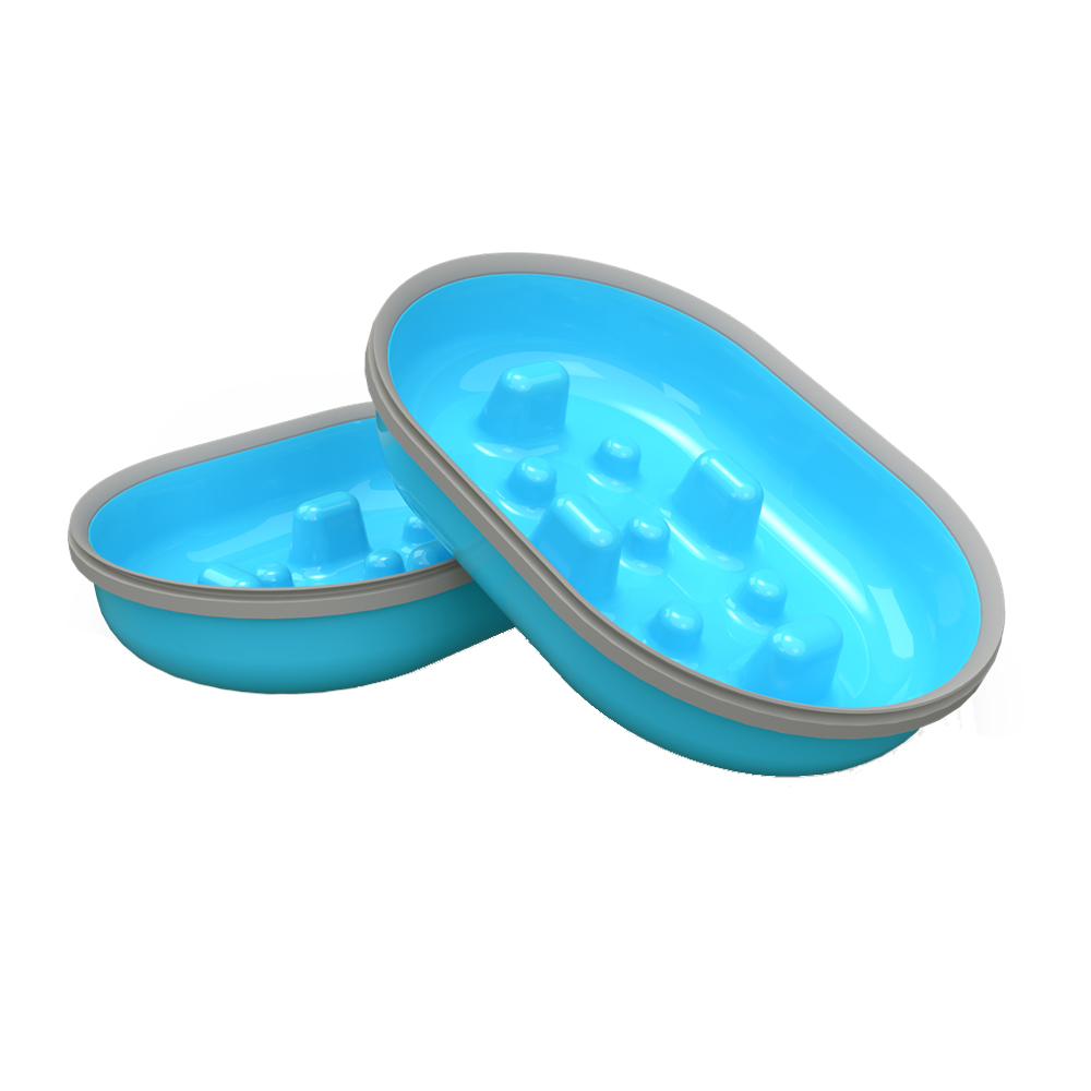 SureFeed Slow Feeder Bowl - Grey - 2 pieces