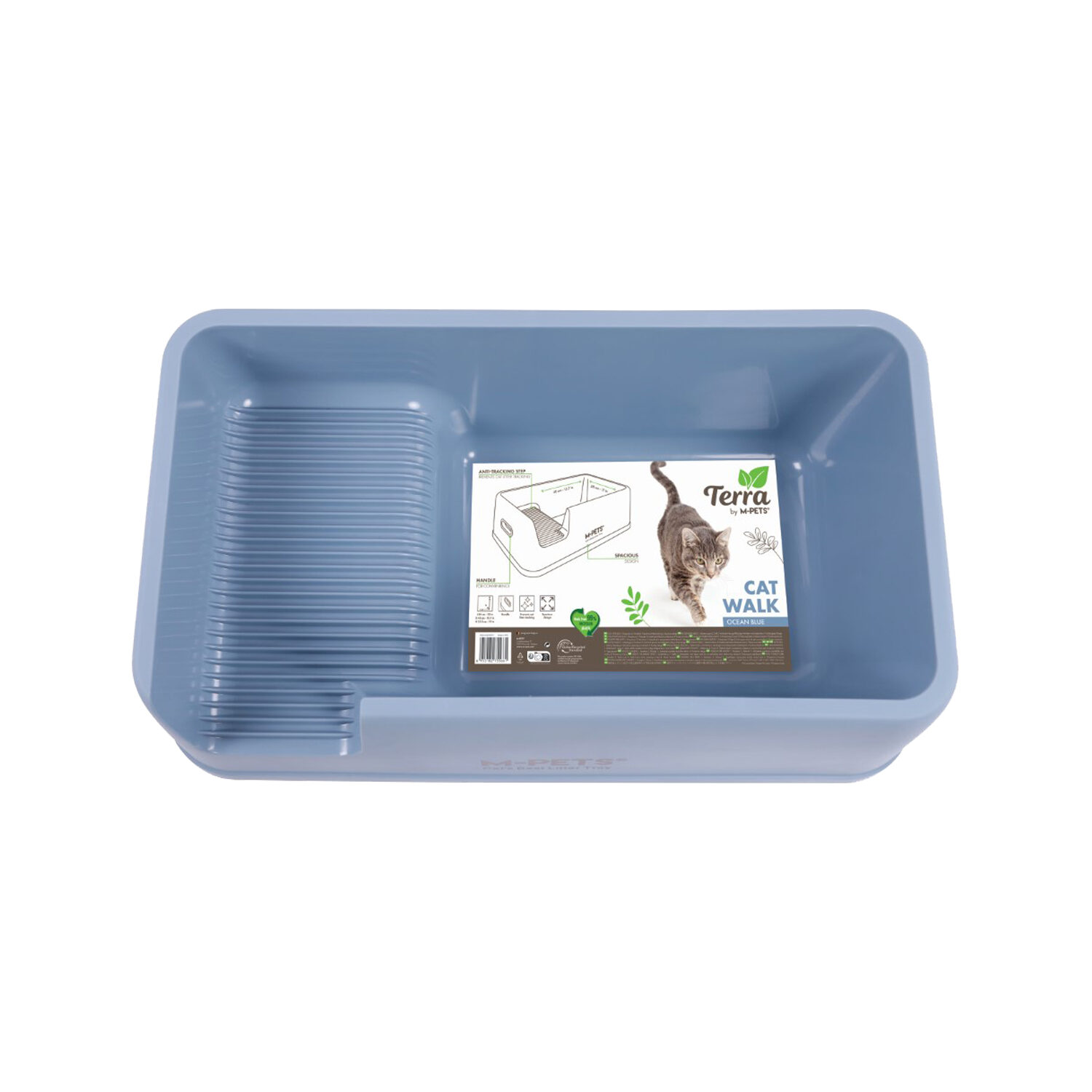 M-Pets Terra Cat Walk Cat Litter Box - Desert Sand