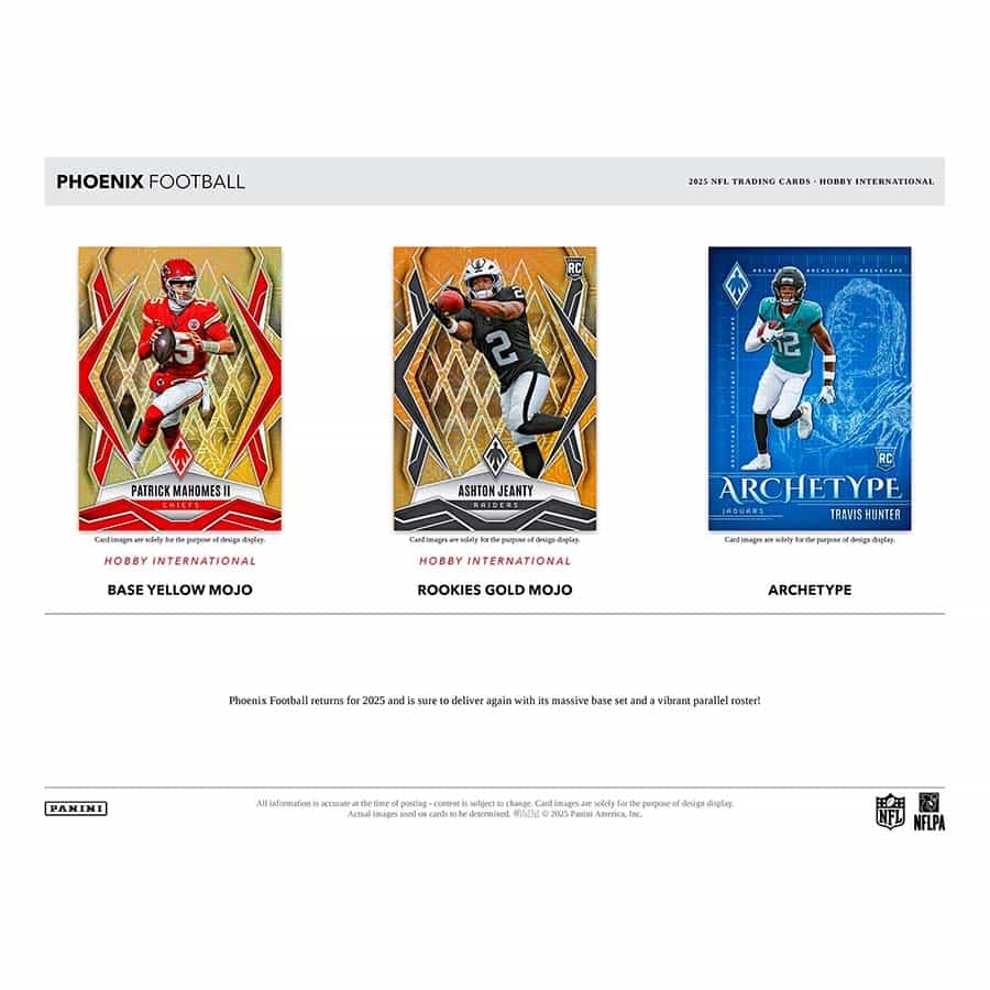 2025 Panini Phoenix Football Hobby International NFL Mega Box