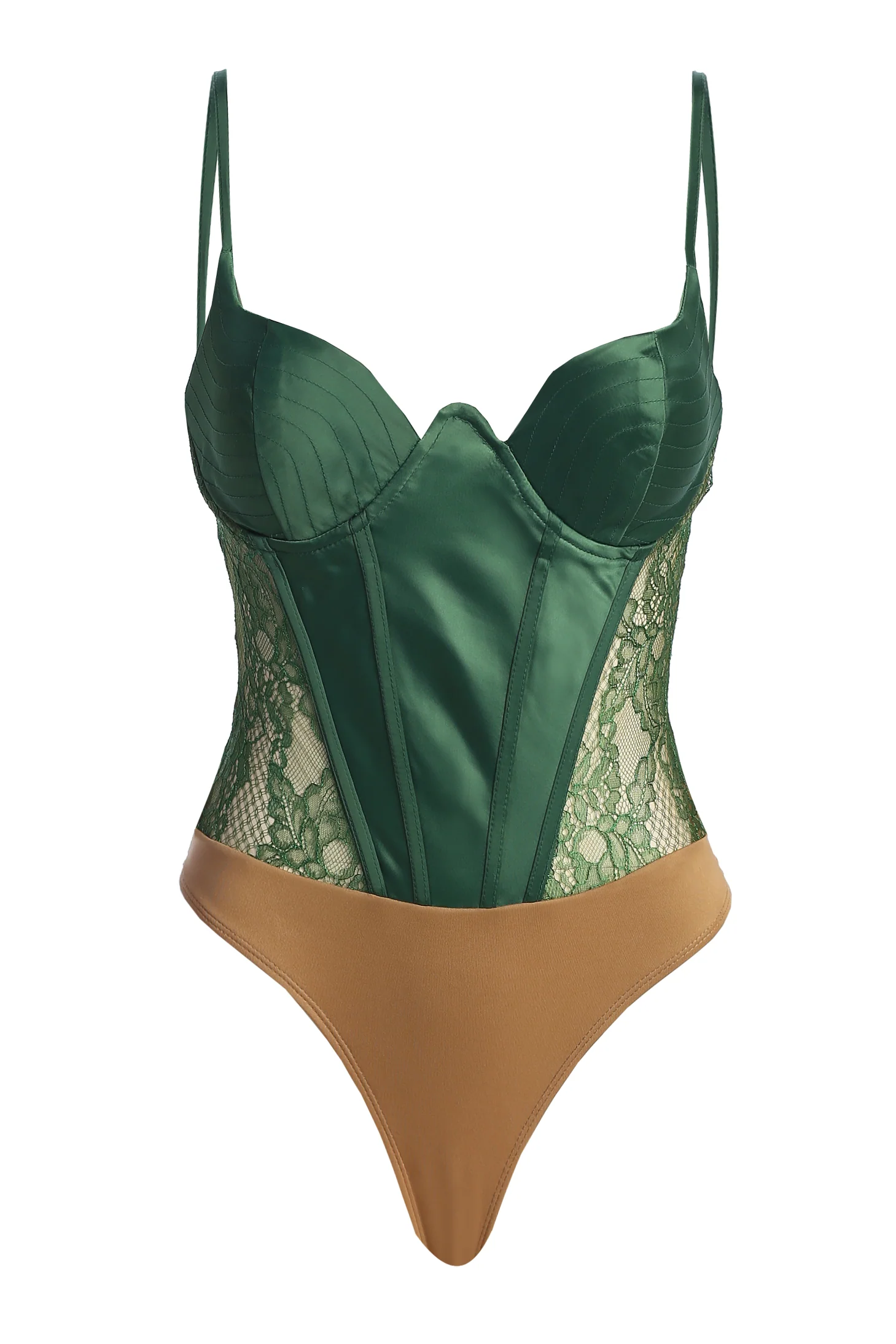 Green Incomparable Lace Bodysuit