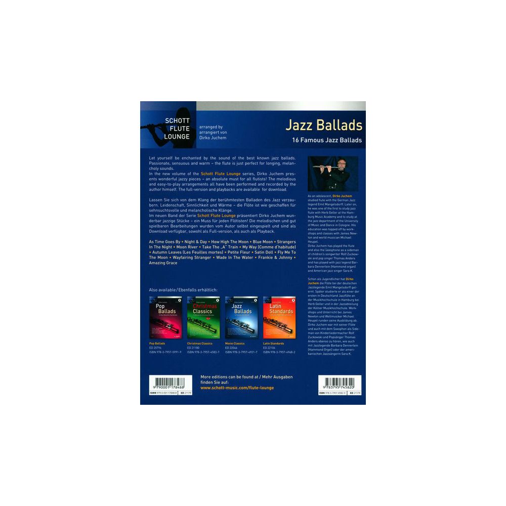 Schott Jazz Ballads Flute – Thomann Ireland