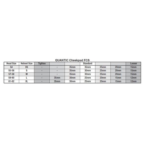 Arai Quantic Cheek Pads - BlackRef: AI0625