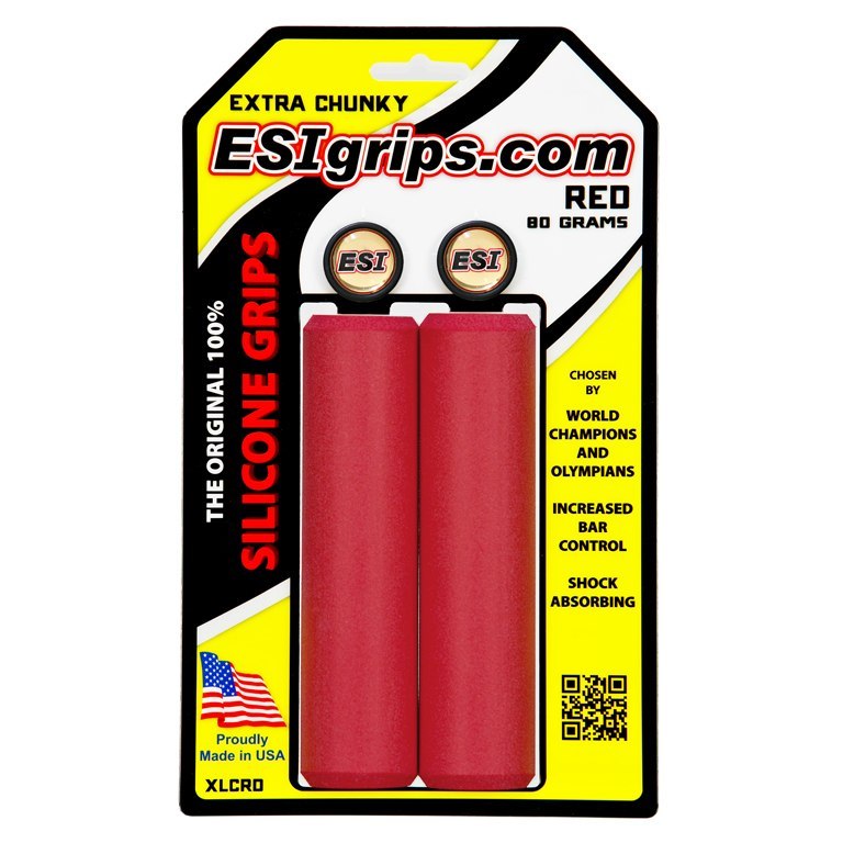 ESI Grips Extra Chunky Handlebar Grips - Red