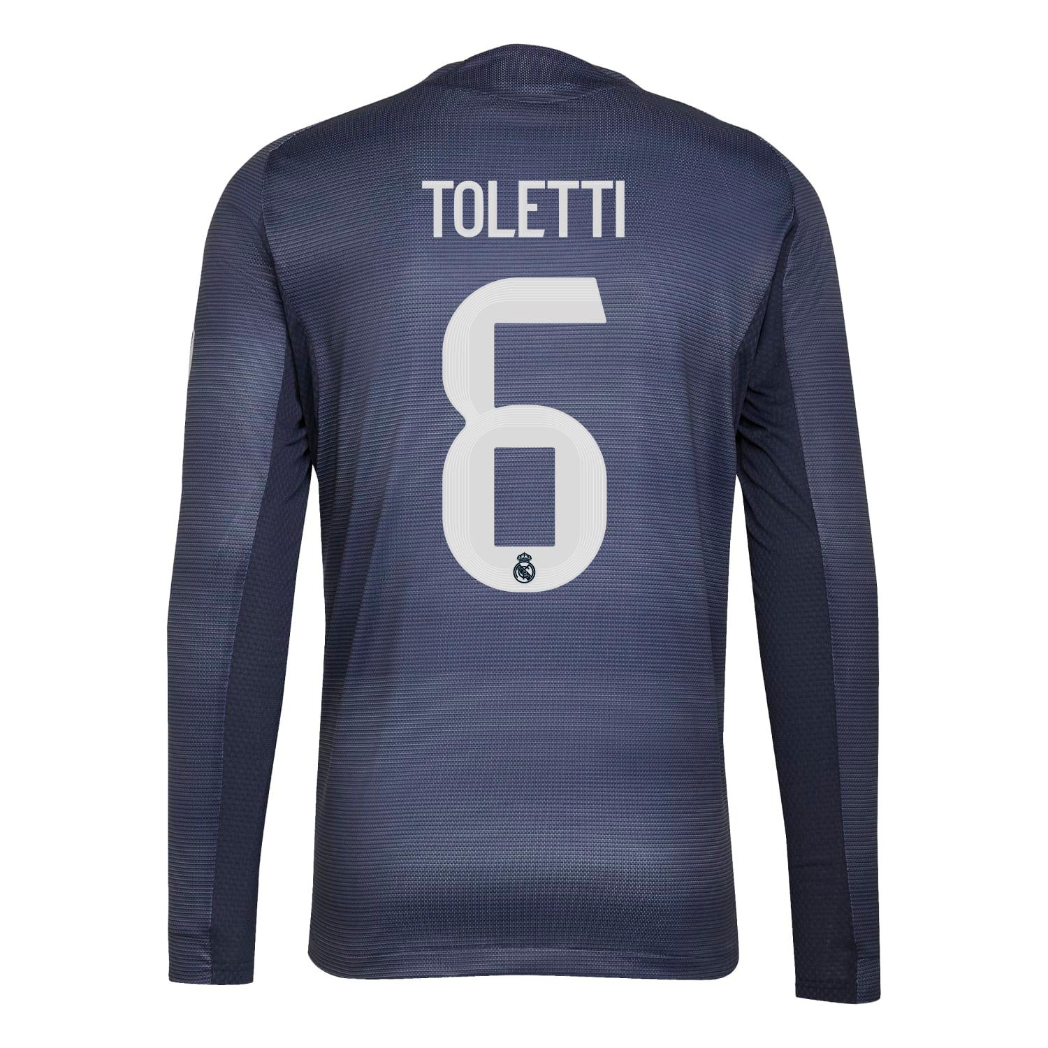 Mens Away Long Sleeve Authentic Shirt 25/26 Navy