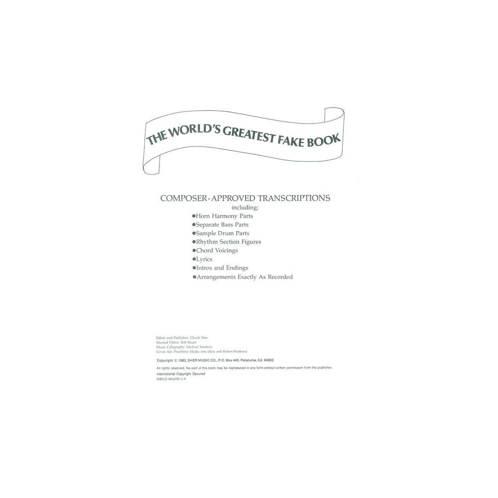 Sher Music Co. The World's Greatest Fake Book – Thomann Ireland