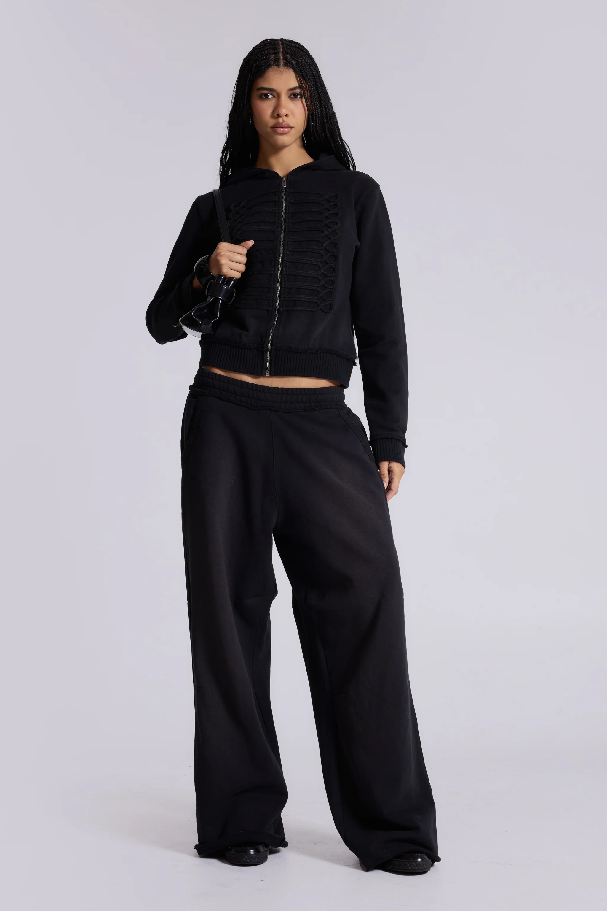 Black Baggy Monster Joggers