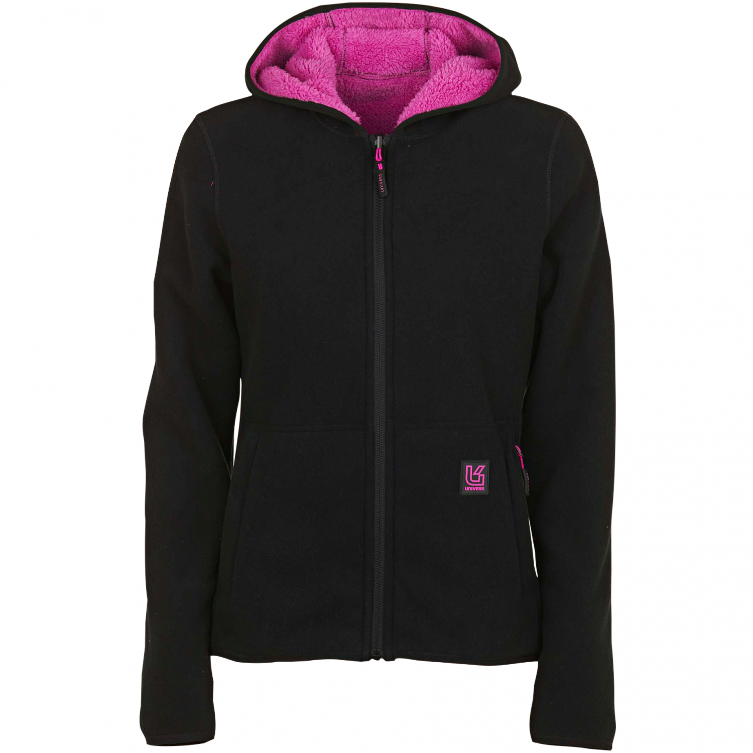 Dubbed Reversible Fleece Jacket Women (Black\/Pink)