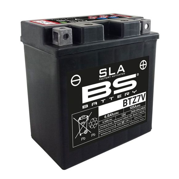 BS Battery YTZ7V/BTZ7V Sealed Acid Type Maintenance-Free/Ready to UseRef: 300912 / 1109529
