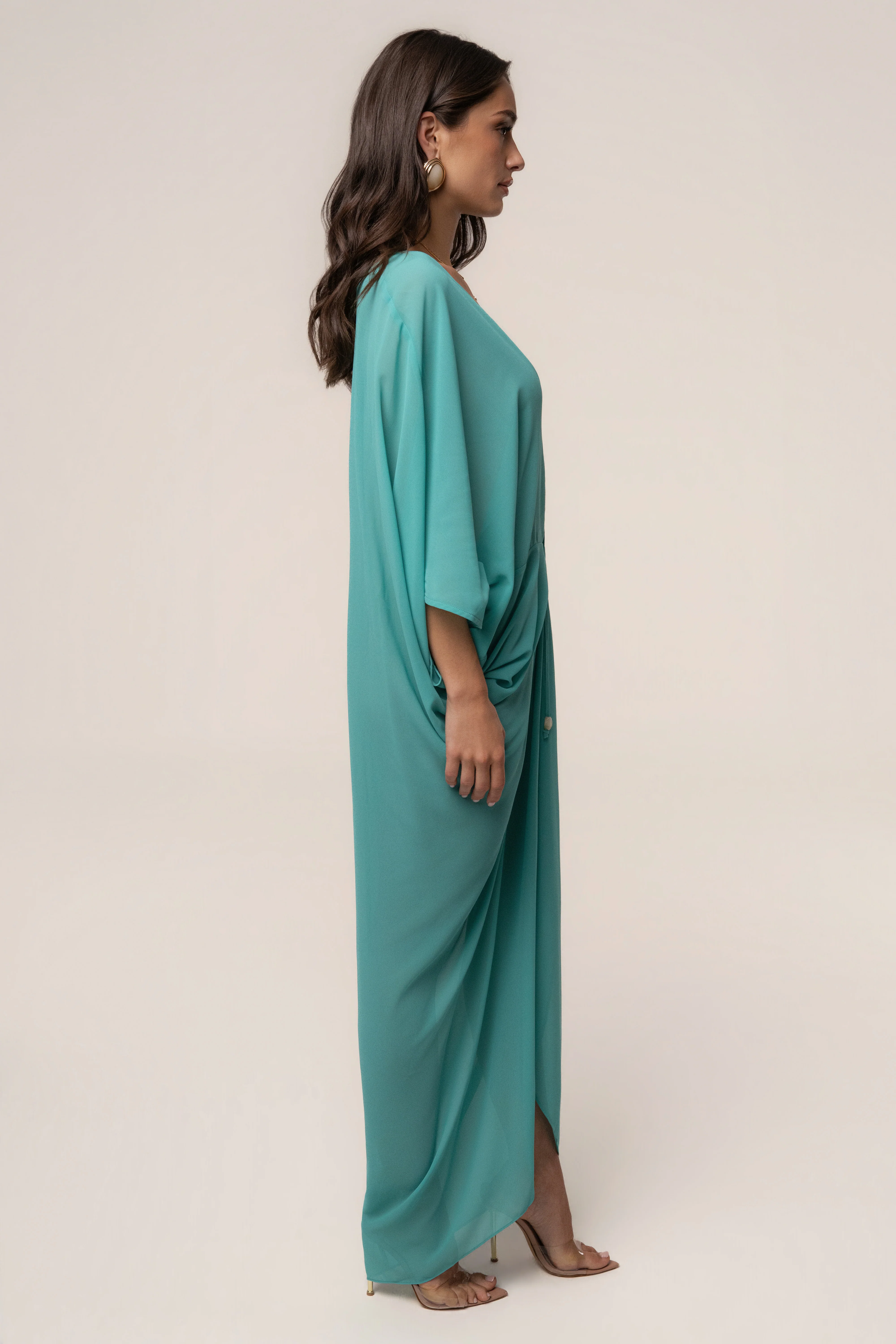 Teal Longer Days Cover Up Dress