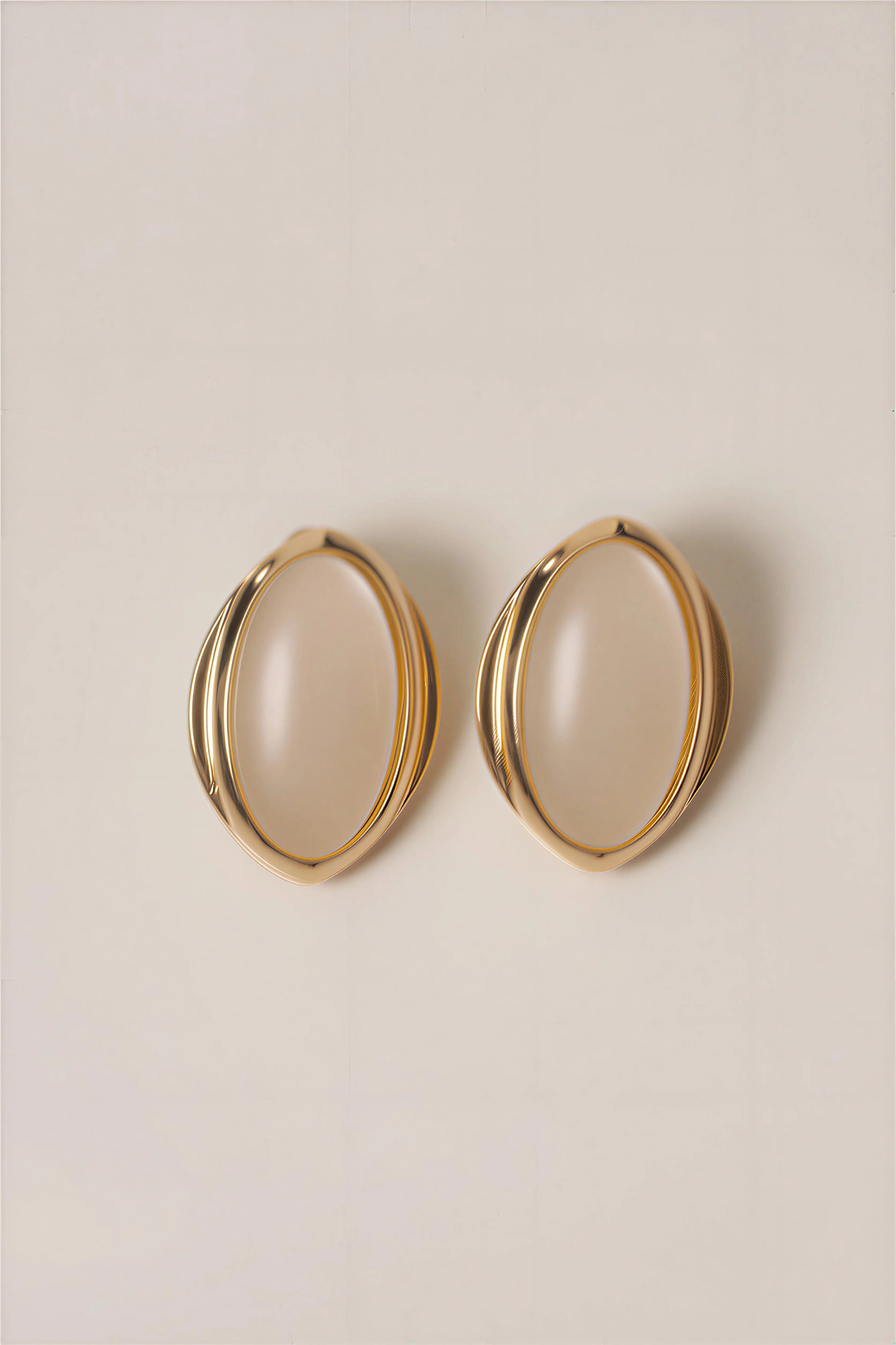Ivory First Impression Oval Earrings