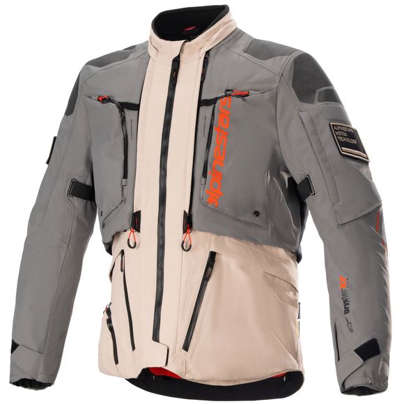 Motorcycle Jacket Alpinestars Amt -10R Drystar Xf - Gray / OrangeRef: AP12821
