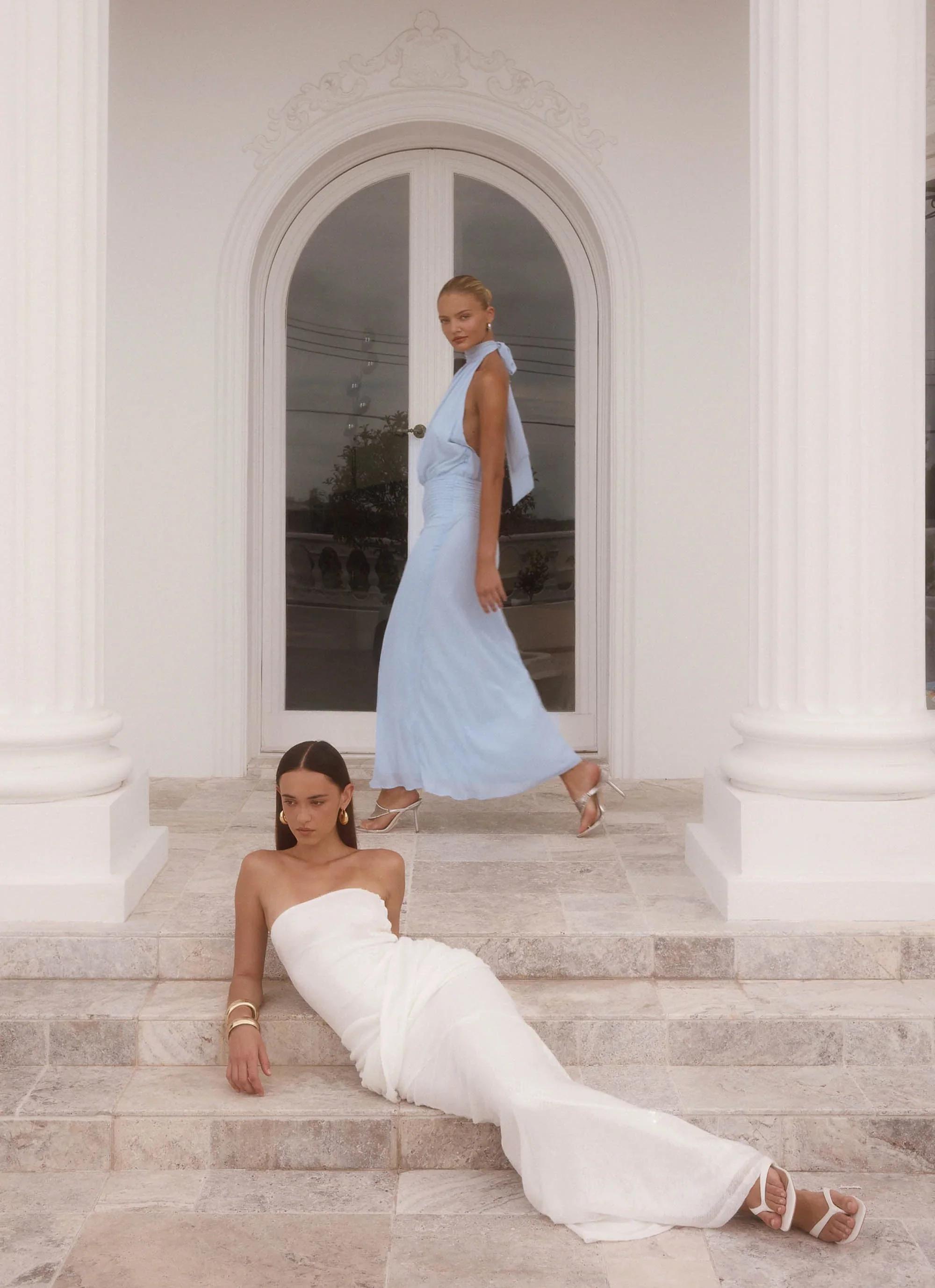 Anticipating Sequin Maxi Dress - White