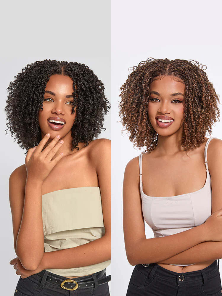 Ophirawig Veralux? Micro Twist Curly Dreadlock Wig 11x4 HD Lace Front Glueless Synthetic Hair