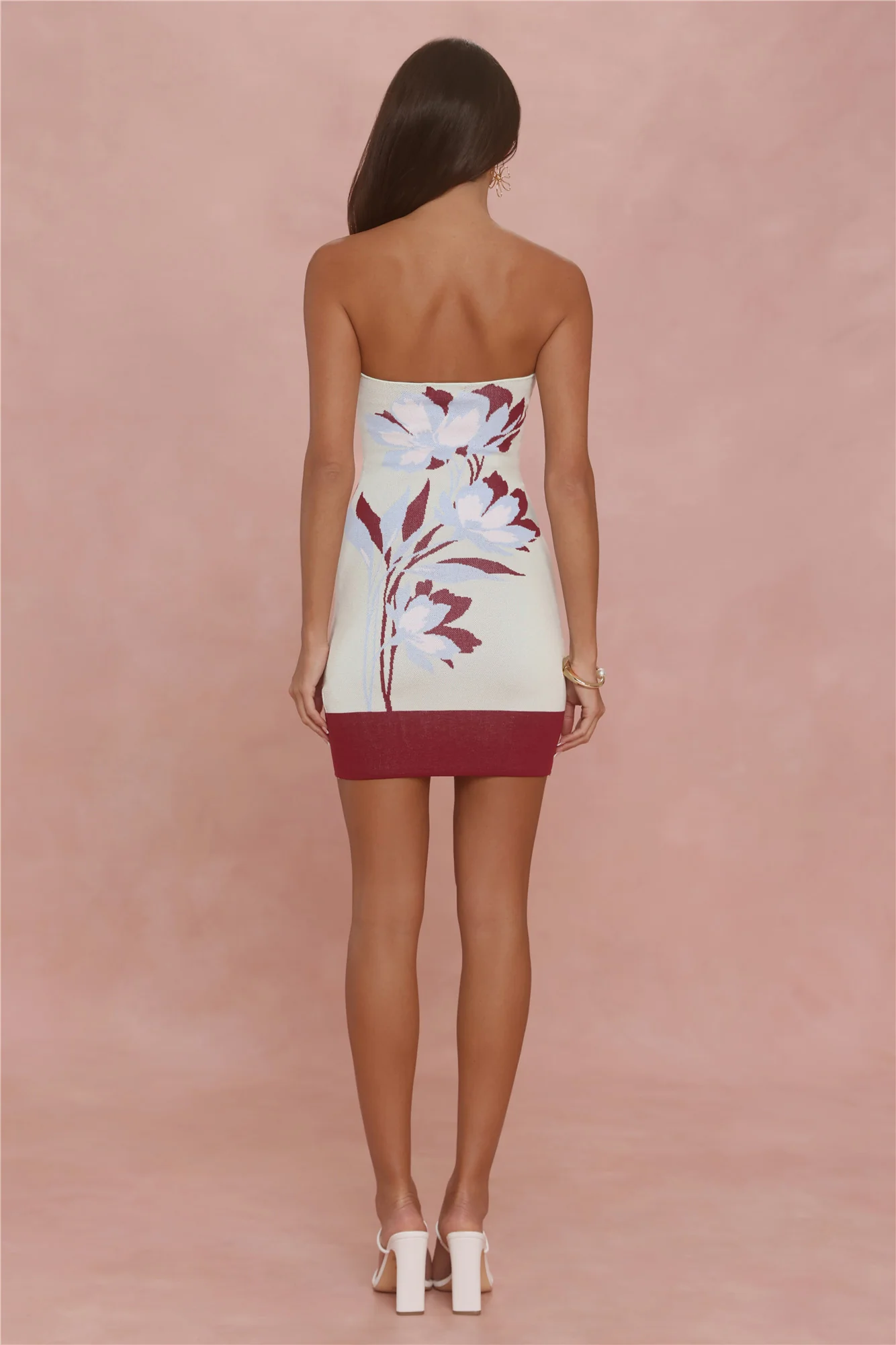 Lookbook Living Knit Strapless Mini Dress Multi
