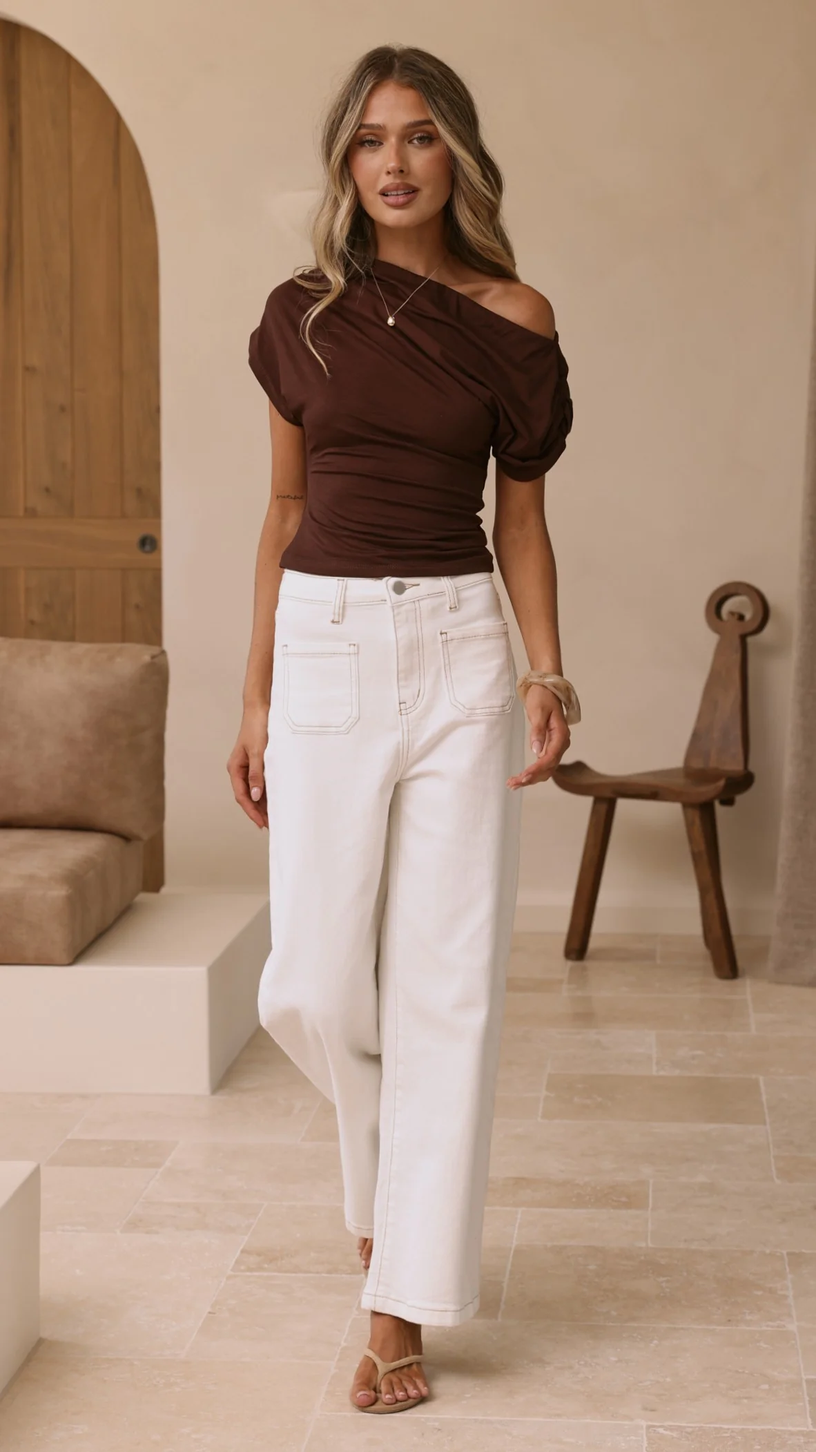 Macadrian Jeans - White Denim