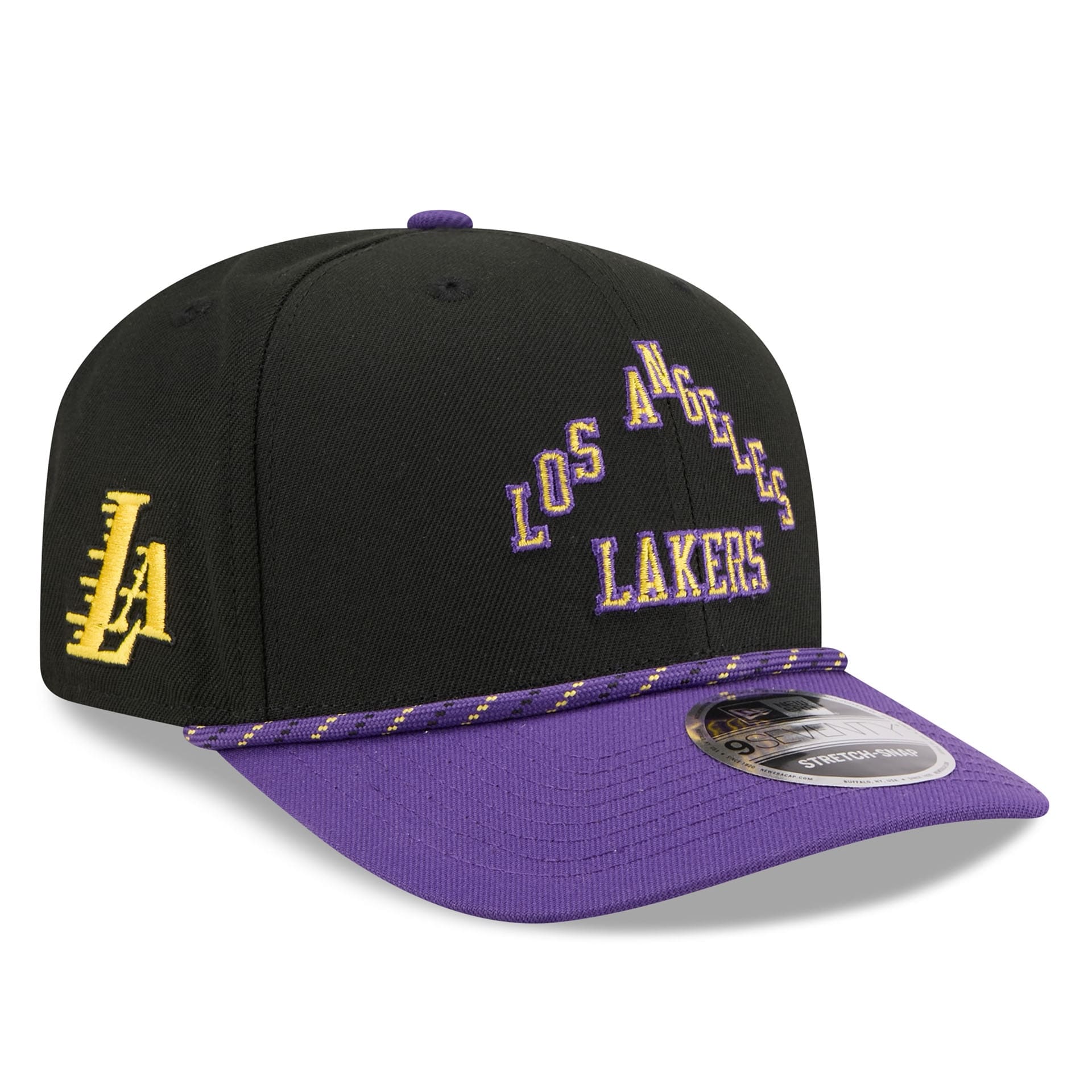 Los Angeles Lakers 2025-26 NBA City Edition 9SEVENTY Stretch-Snap Cap