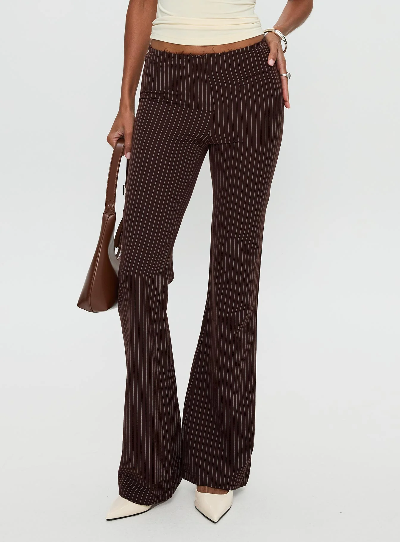 Sportia Flare Pants Brown
