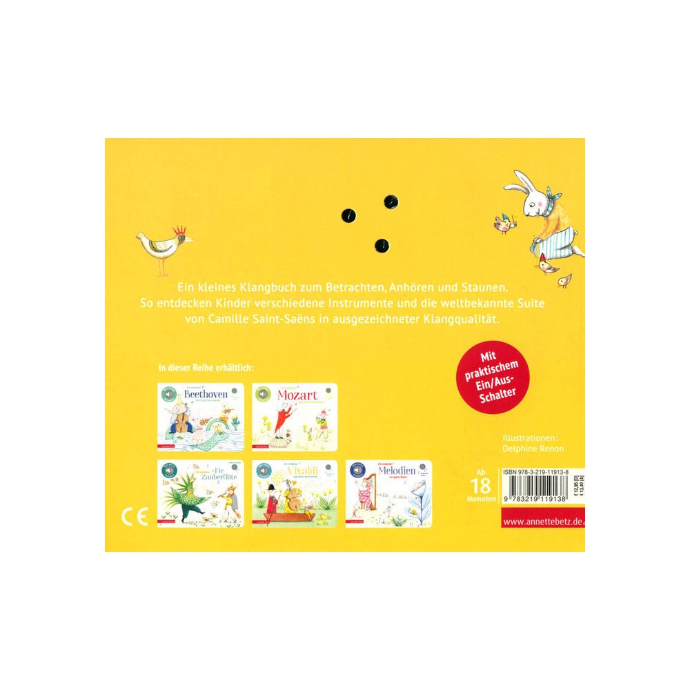 Annette Betz Verlag Ich entdecke Karneval d. Tiere – Thomann Ireland