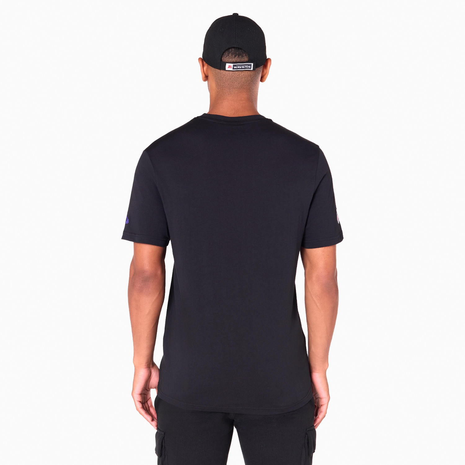 Baltimore Ravens Team Logo Football NFL T-Shirt Black