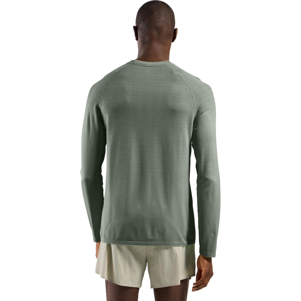 Odlo Essentials Seamless Long Sleeve Running T-Shirt Men - shadow melange