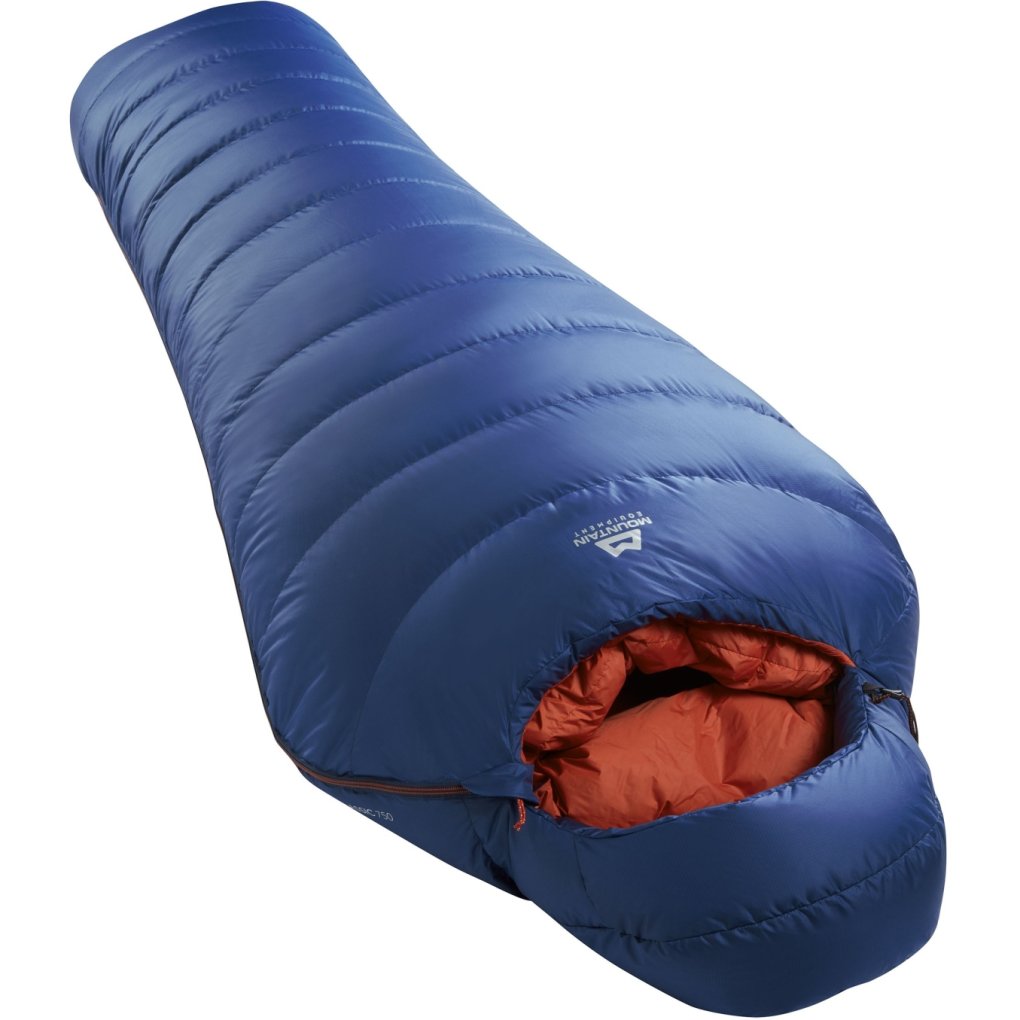 Mountain Equipment Classic Eco 750 Regular Sleeping Bag ME-006766 - zip left - dusk