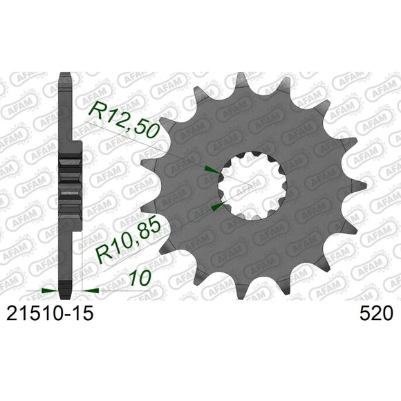AFAM 520 Chain Kit Original Steel TypeRef: AA0429 / KIT102461