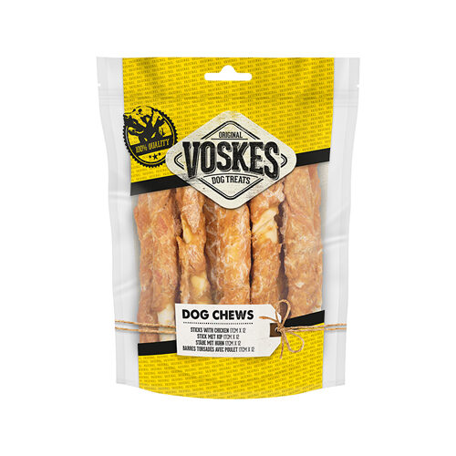 Voskes Sticks Beefhide & Chicken - 12 pieces