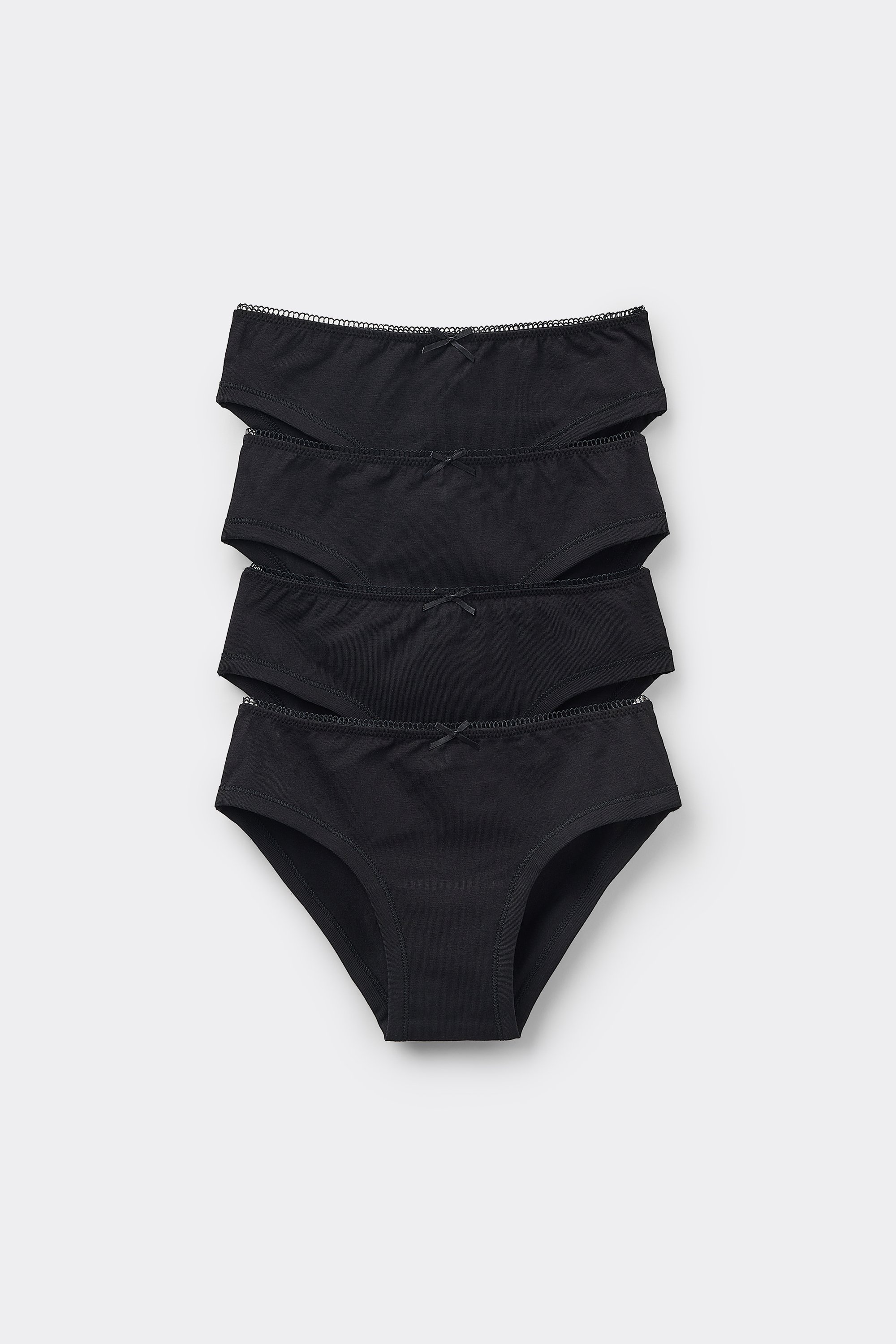 4 Pairs of Girls’ Basic Cotton Knickers