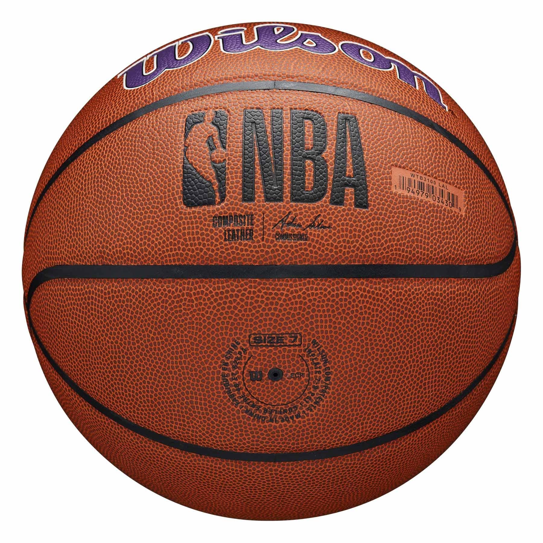 Los Angeles Lakers Wilson Team Alliance NBA Basketball (Size 7)