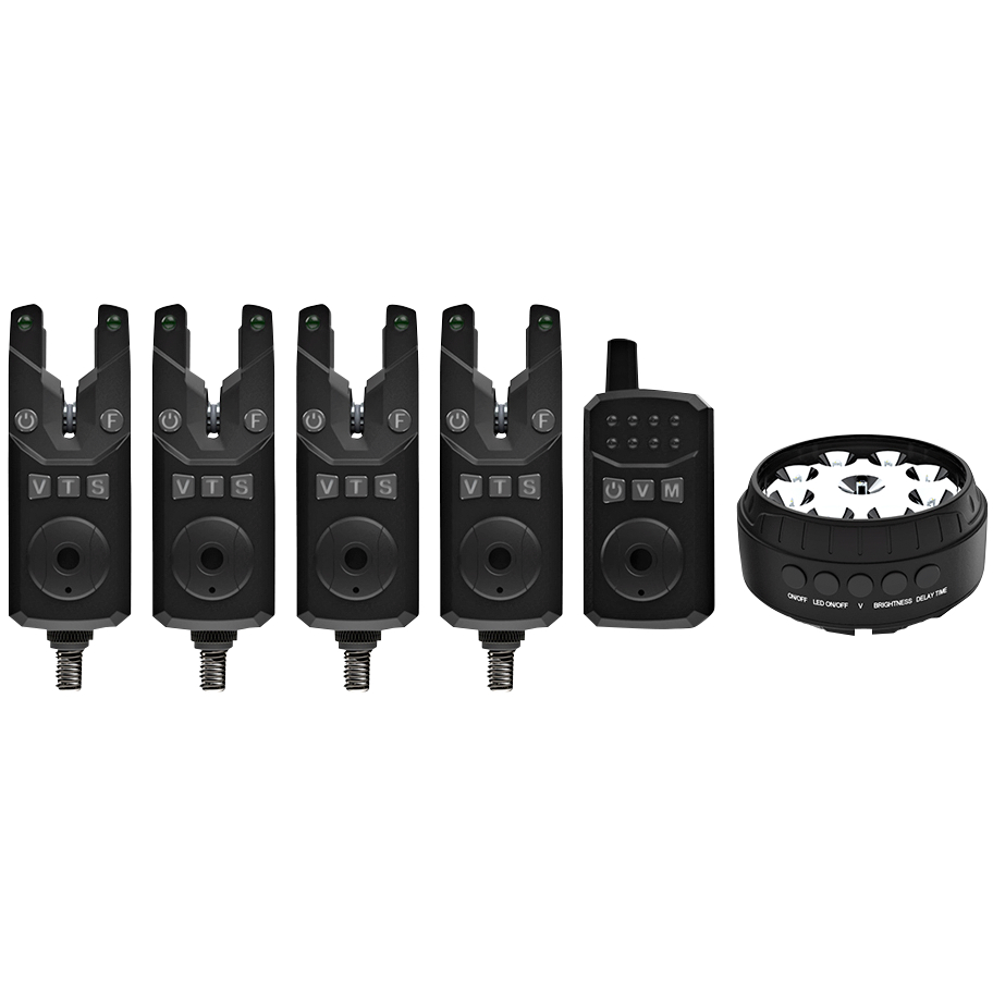 Sonik Bite alarm SkS2 Set 4+1 + Bivvy Lamp