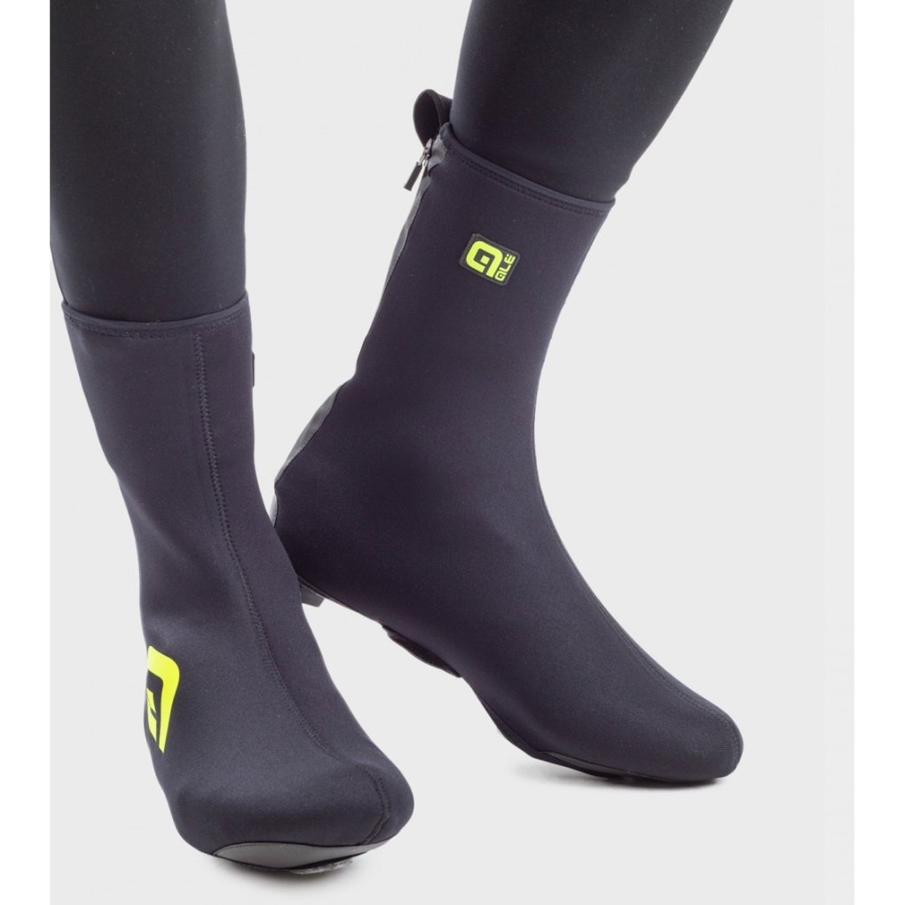 Alé Neoprene Shoecovers Unisex - black/neon yellow