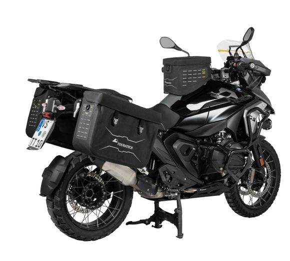 Touratech Plug & Play saddlebags x2 - for BMW Vario support - BlackBMW 1300 R 1300 GS - 2023 - 2026Ref: Trt00274A / 01-035-7020-0