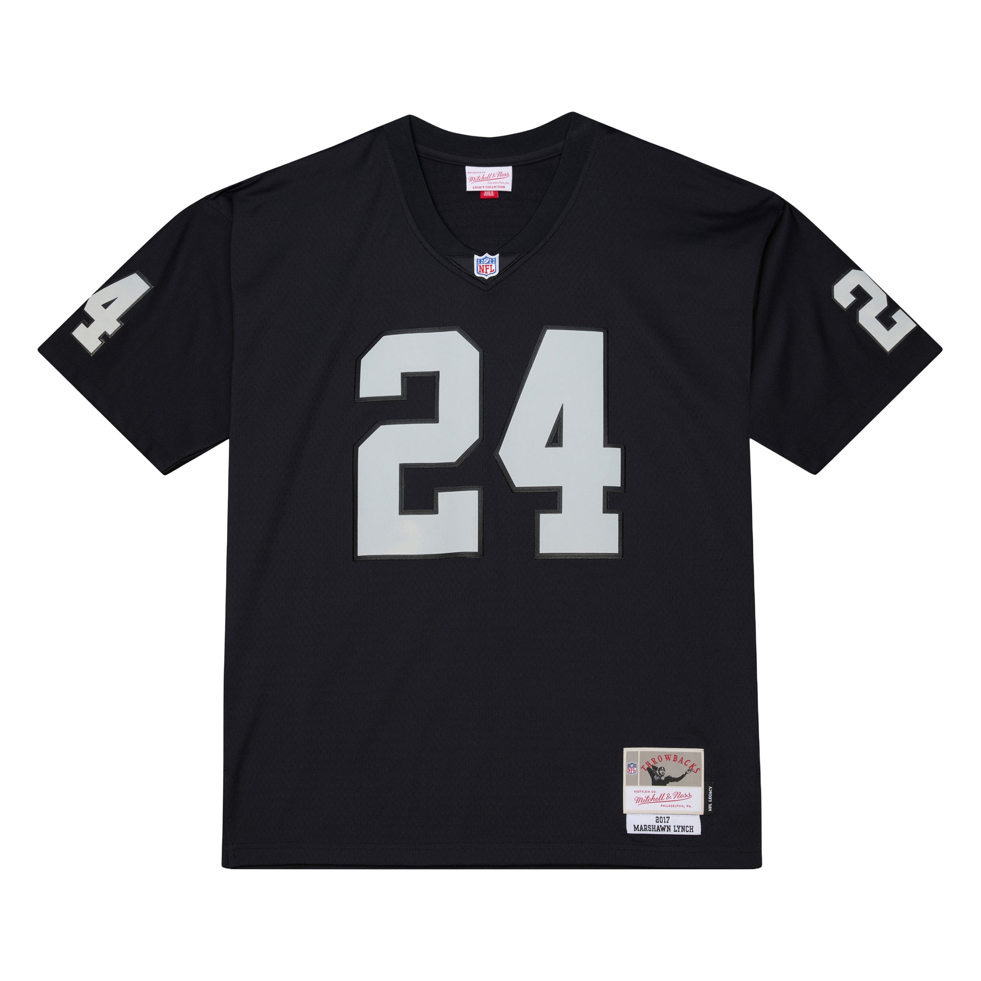 Marshawn Lynch #24 Oakland Raiders 2017 Legacy Throwback NFL Jersey Black