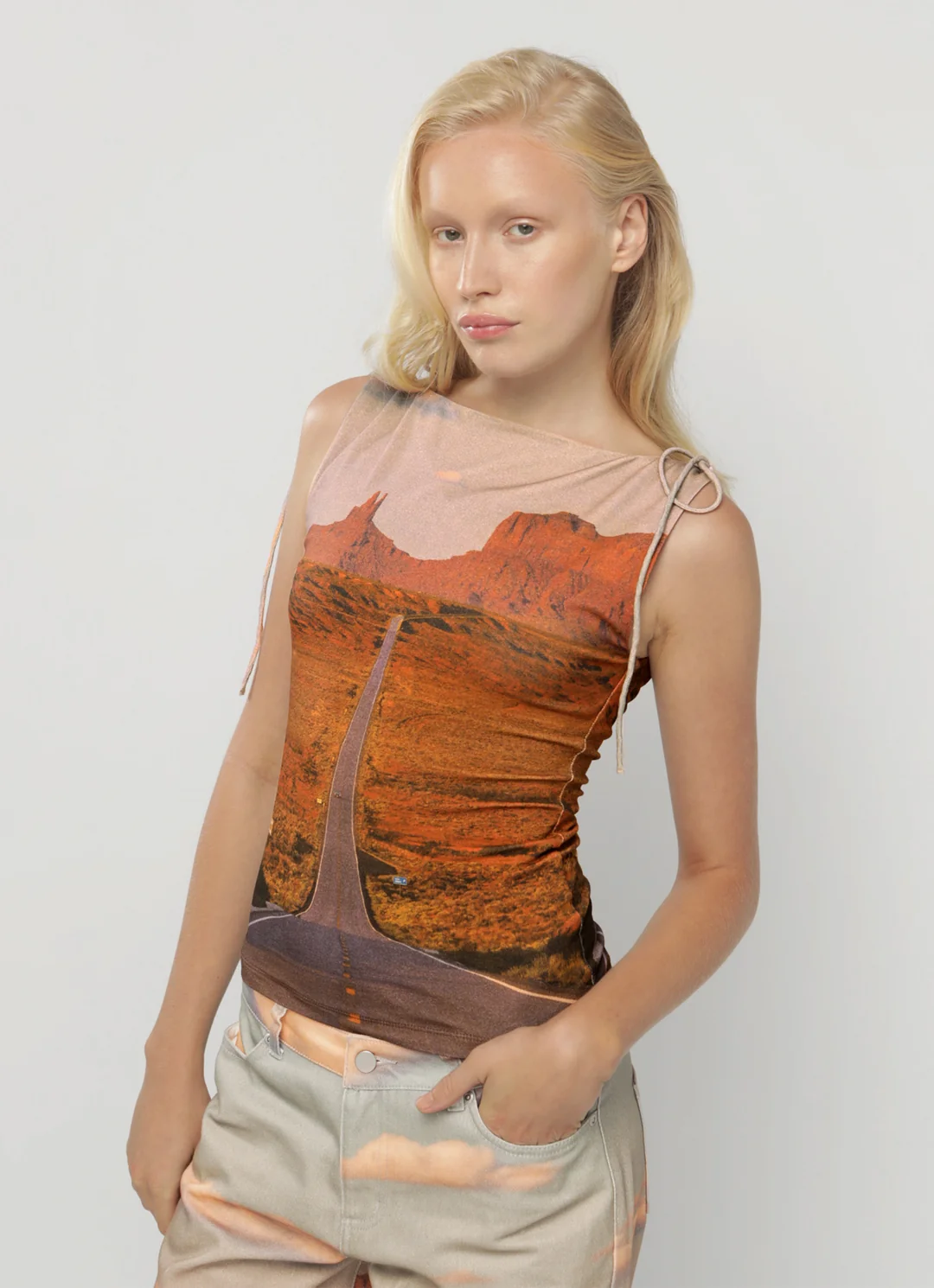 Dottie Tie Tank - Canyon Roads