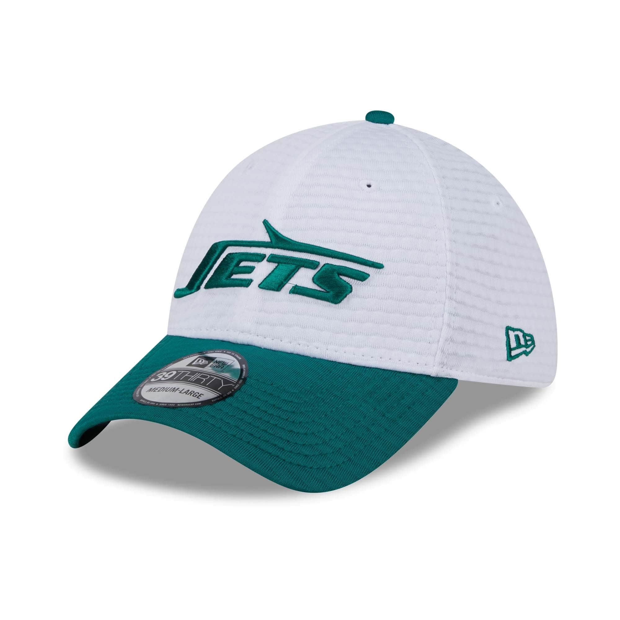 New York Jets 2024 NFL Training Camp New Era 39THIRTY Flex Cap White