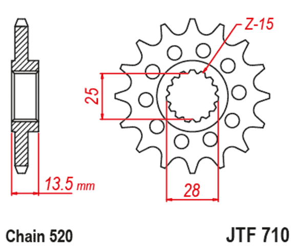 JT. Anti -noise steel 710 - 520Ref: Jtc01495A / 1148760002