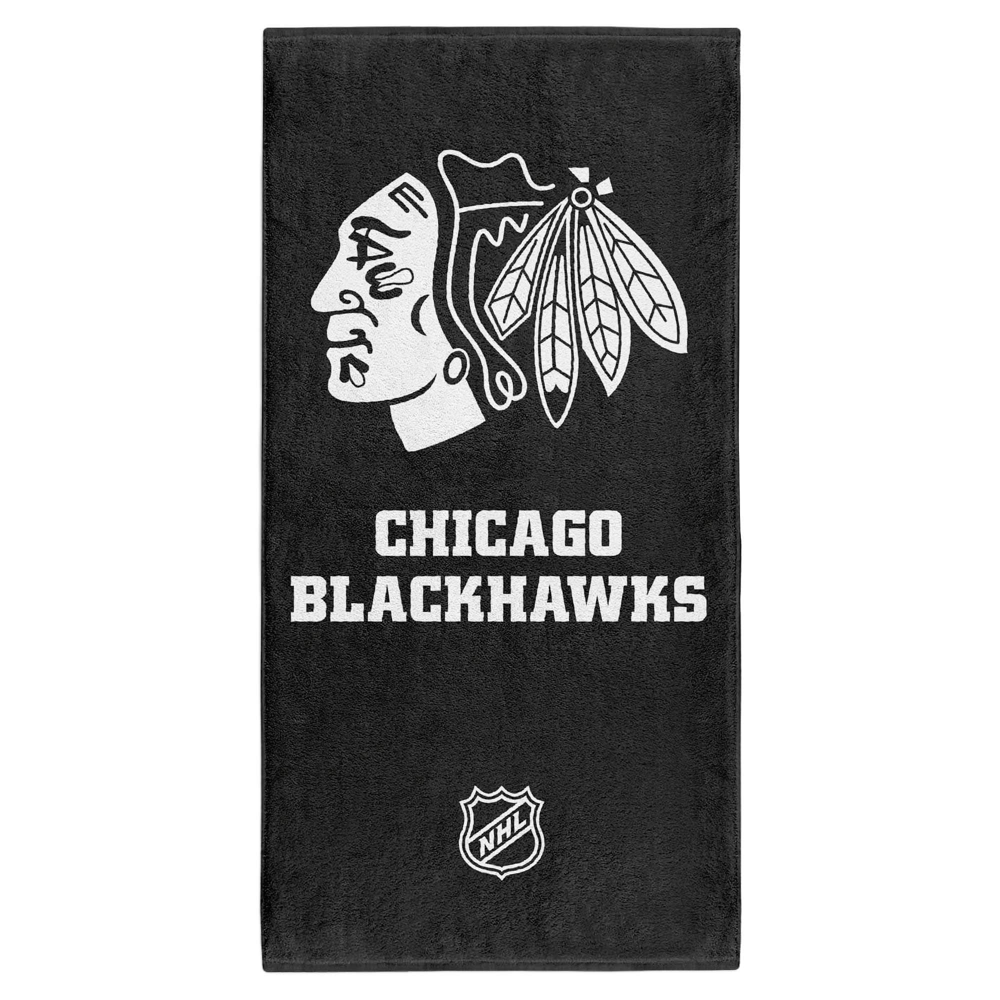 Chicago Blackhawks NHL Classic Bath Towel Black