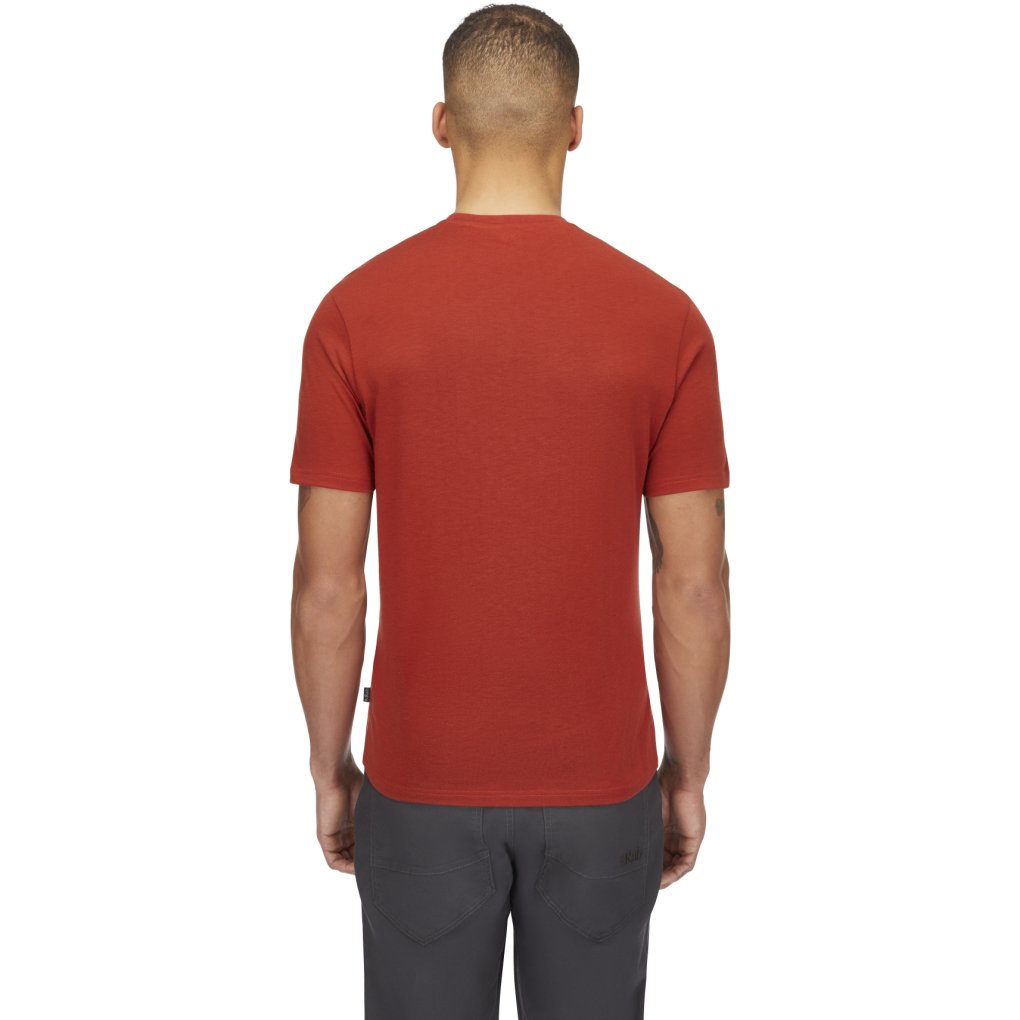 Rab Crimp Reflection Tee Men - tuscan red